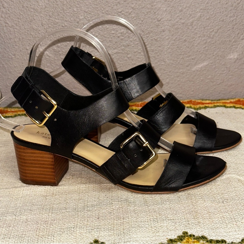 Kate Spade Ankle Strap Block Heel sz 7.5